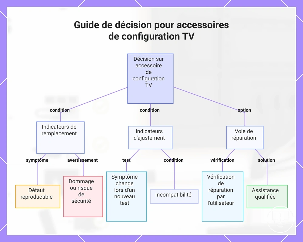 Guide de décision pour accessoires de configuration TV
