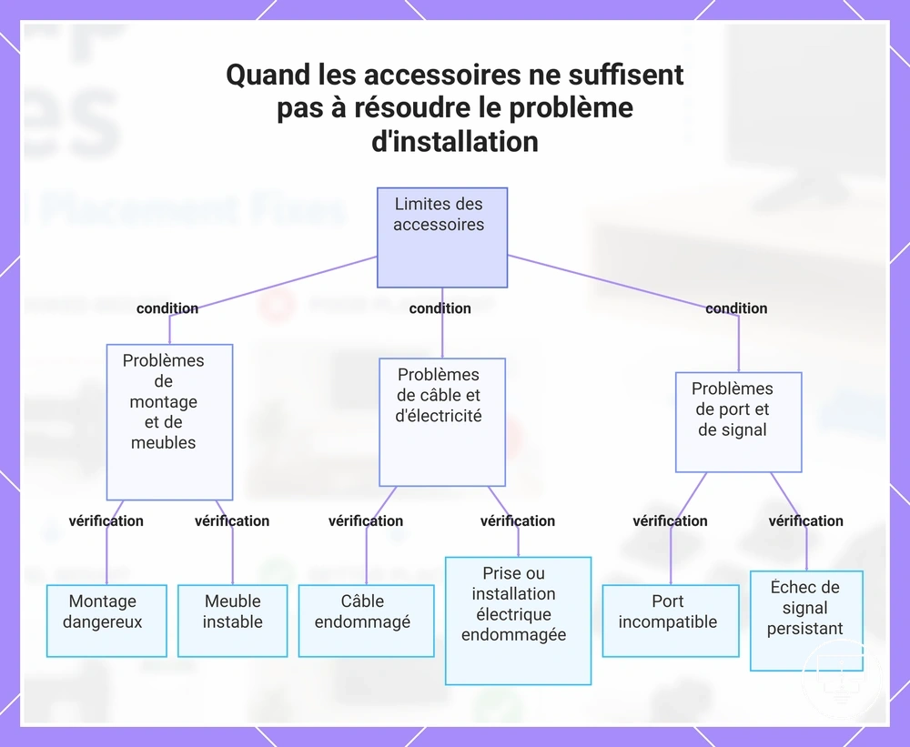 Quand les accessoires ne suffisent pas à résoudre le problème d'installation
