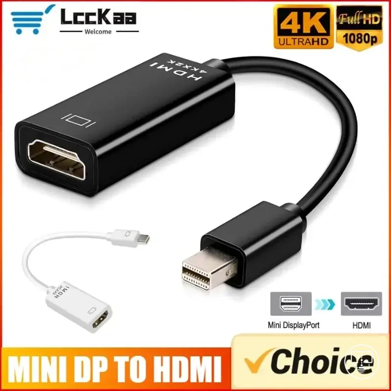 Adaptador Mini DisplayPort para HDMI para conexões Mac, PC e TV