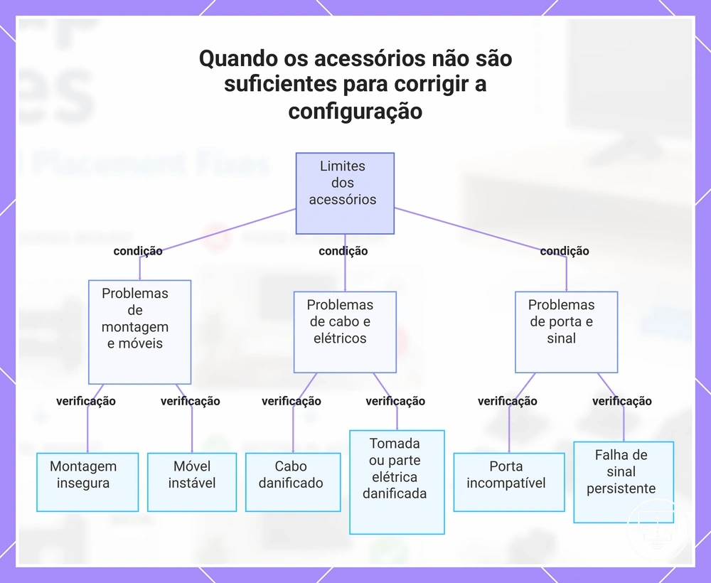 Quando os acessórios não são suficientes para corrigir a configuração