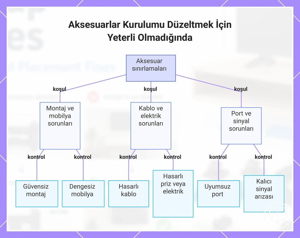 Aksesuarlar Kurulumu Düzeltmek İçin Yeterli Olmadığında
