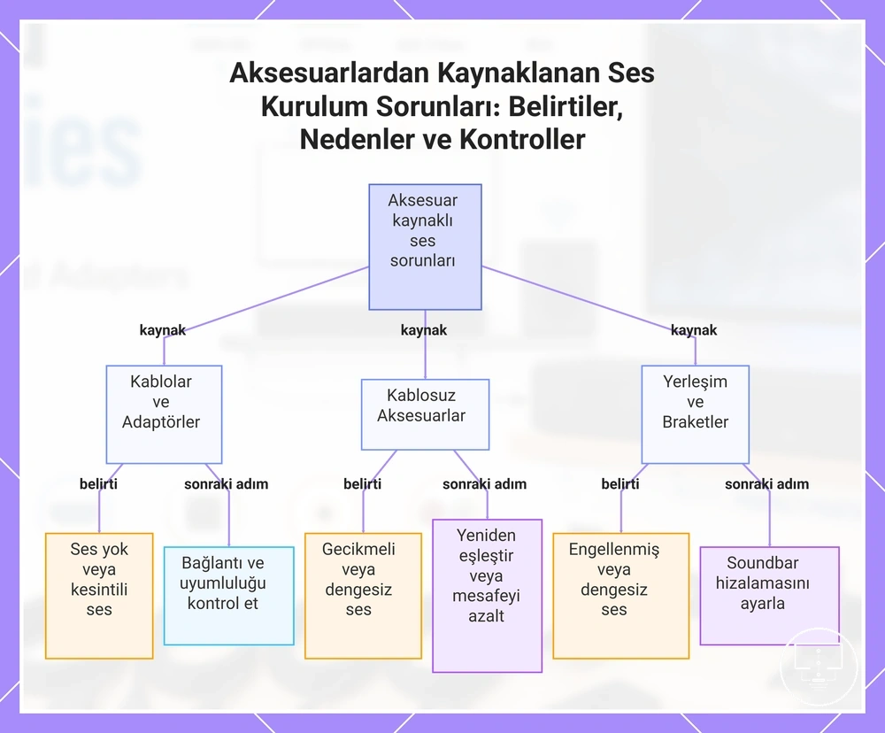 Aksesuarlardan Kaynaklanan Ses Kurulum Sorunları: Belirtiler, Nedenler ve Kontroller
