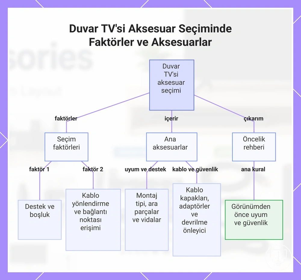 Duvar TV'si Aksesuar Seçiminde Faktörler ve Aksesuarlar