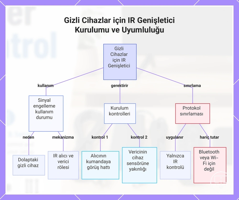 Gizli Cihazlar için IR Genişletici Kurulumu ve Uyumluluğu
