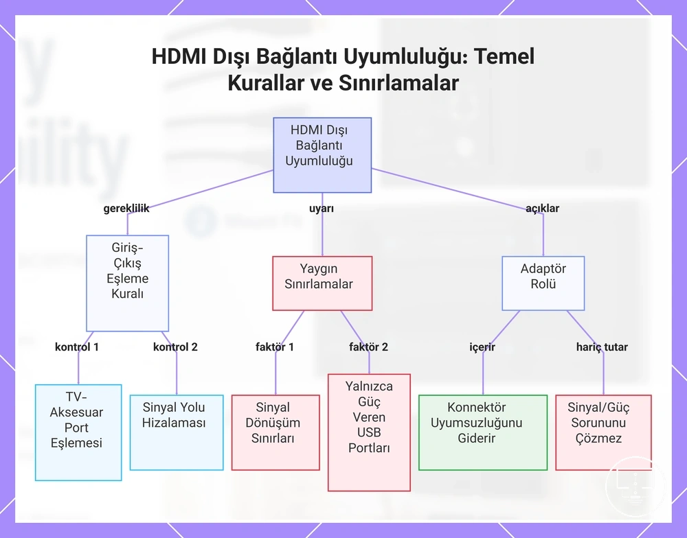 HDMI Dışı Bağlantı Uyumluluğu: Temel Kurallar ve Sınırlamalar