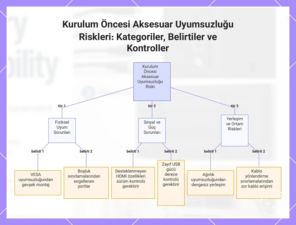 Kurulum Öncesi Aksesuar Uyumsuzluğu Riskleri: Kategoriler, Belirtiler ve Kontroller