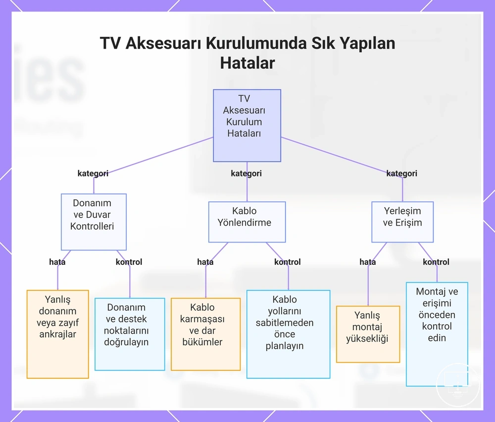 TV Aksesuarı Kurulumunda Sık Yapılan Hatalar