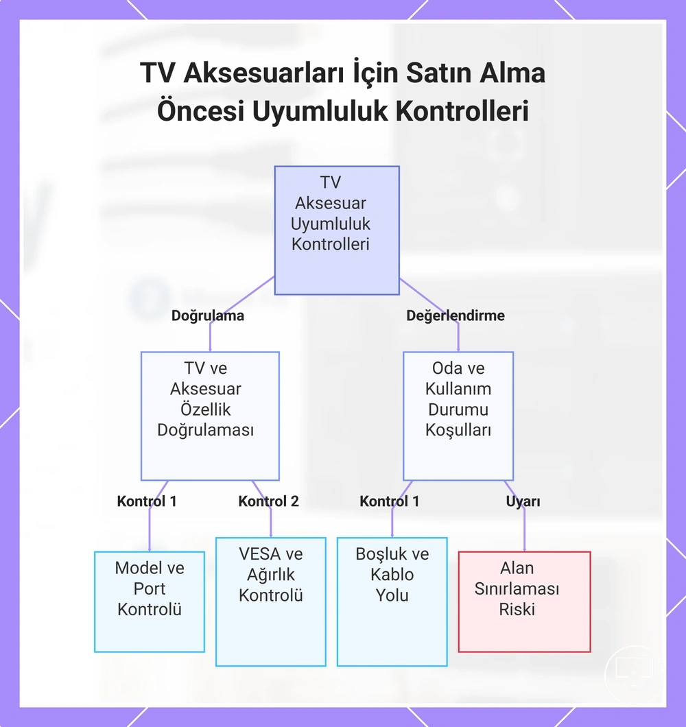 TV Aksesuarları İçin Satın Alma Öncesi Uyumluluk Kontrolleri