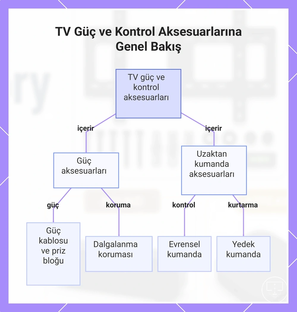 TV Güç ve Kontrol Aksesuarlarına Genel Bakış