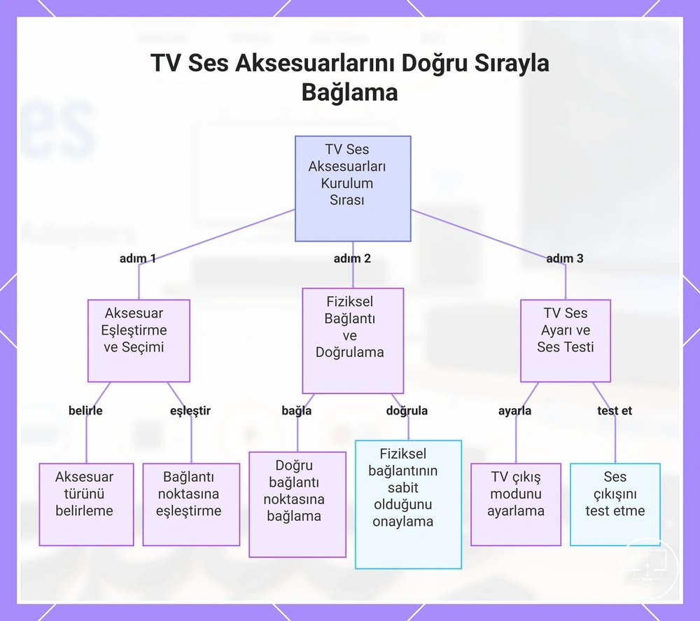 TV Ses Aksesuarlarını Doğru Sırayla Bağlama