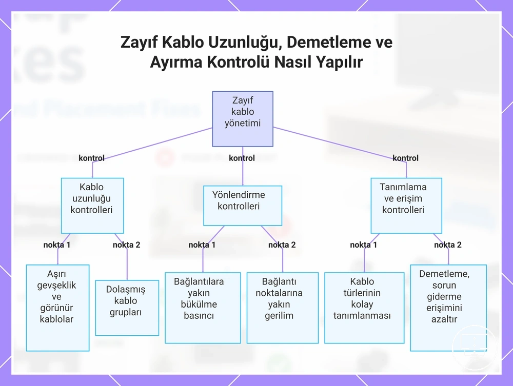 Zayıf Kablo Uzunluğu, Demetleme ve Ayırma Kontrolü Nasıl Yapılır