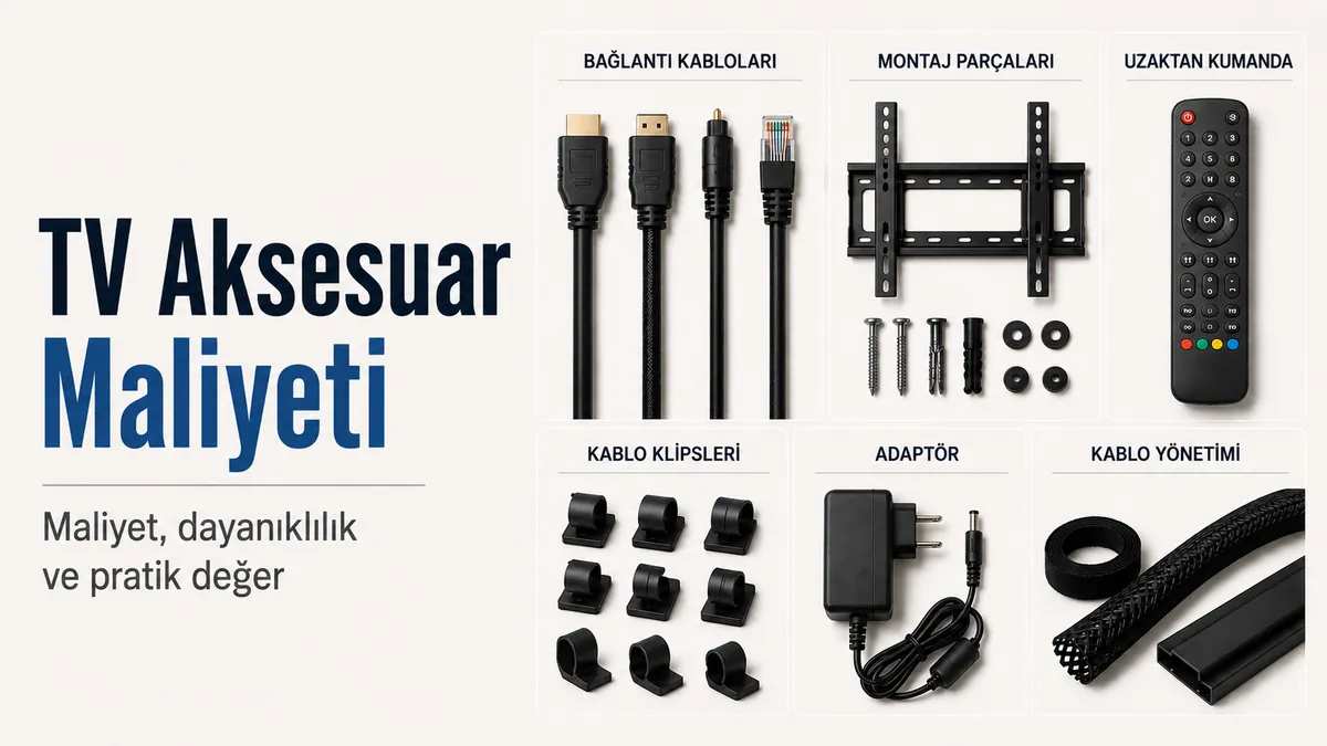 Maliyet, dayanıklılık ve pratik değer açısından karşılaştırmak için düzenlenmiş TV kurulum aksesuarları